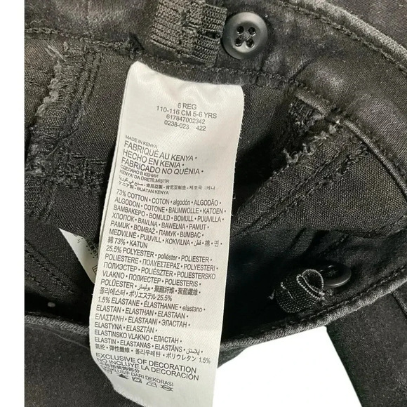 2 Piece Cat & Jack 5T Soft Red Sweater & Levis Black Skinny Pull on Jegging SZ 6 - Picture 7 of 8